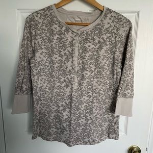 Womens Eddie Bauer 3/4 length sleeve top